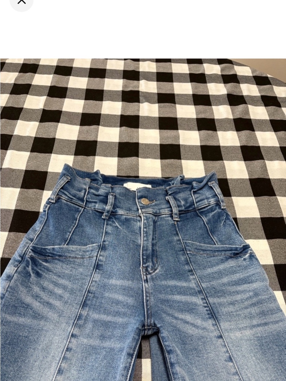 Vervet High-Rise Wide Leg Jeans in Medium Blue - Picture 3 of 8